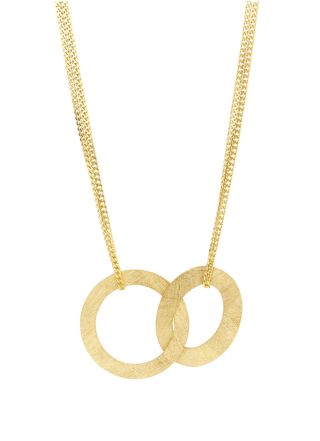 Collier Lola S van zilver goud verguld Lengte: 38-43 cm